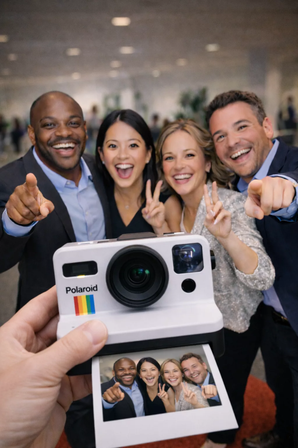 Fotomatón Vintage para eventos de empresa con estética retro