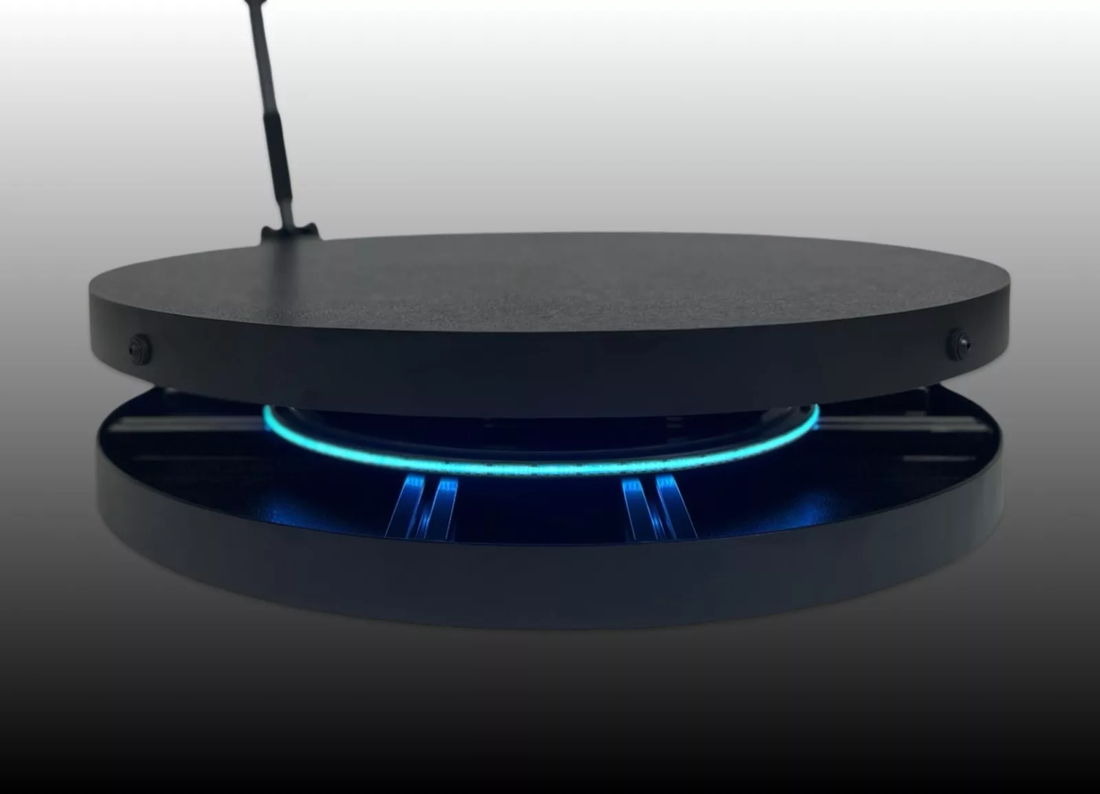 Plataforma giratoria del fotomatón 360 sin cables con luz LED azul