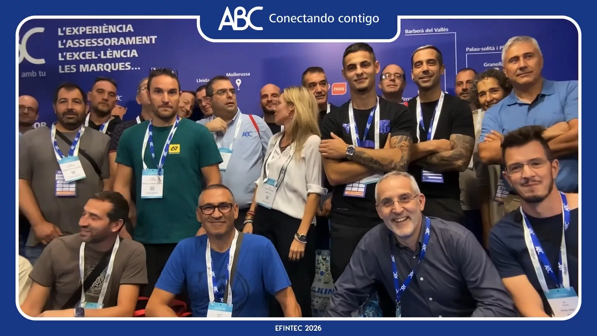 Visitantes en el Boomerang del stand de ABC Grup en Efintec 2026