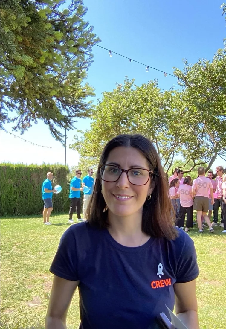 Foto original de una invitada en el evento de CaixaBank Facilities